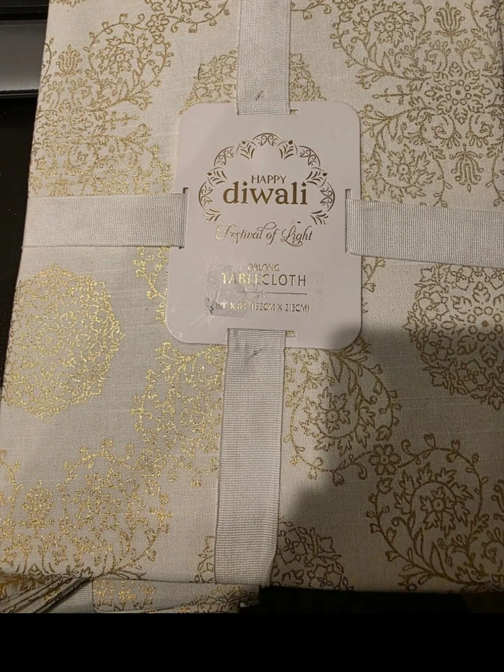 HAPPY DIWALI TABLE CLOTH AND NAPKIN SET